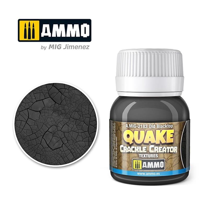 QUAKE CRACKLE CREATOR TEXTURES Old Blacktop (40mL) (Ammo Mig)