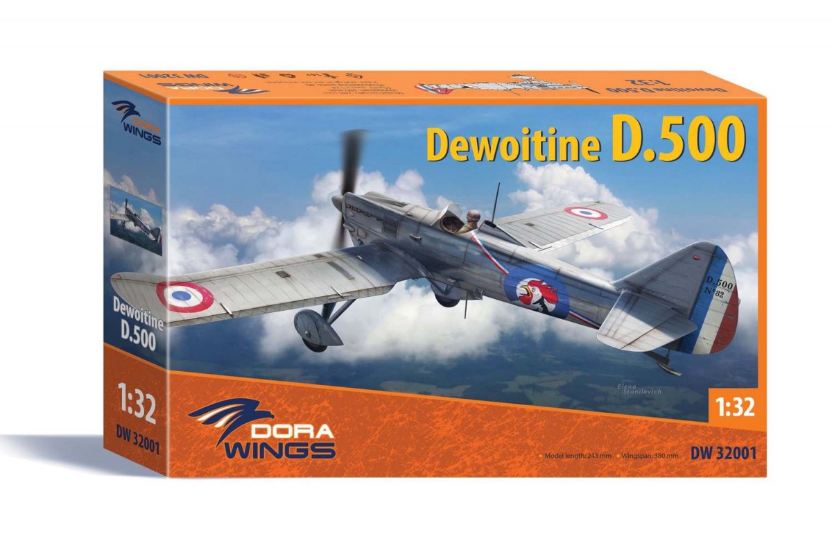 Model kit 1/32 Dewoitine D.500 (Dora Wings)