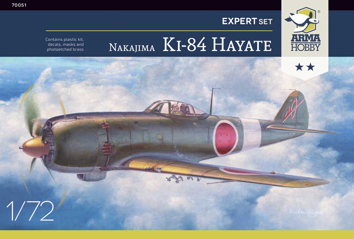 Model kit 1/72 Nakajima Ki-84 Hayate Expert Set (Arma Hobby)
