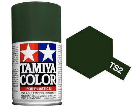 Spray paint TS-2 Dark Green (Tamiya) (100ml)
