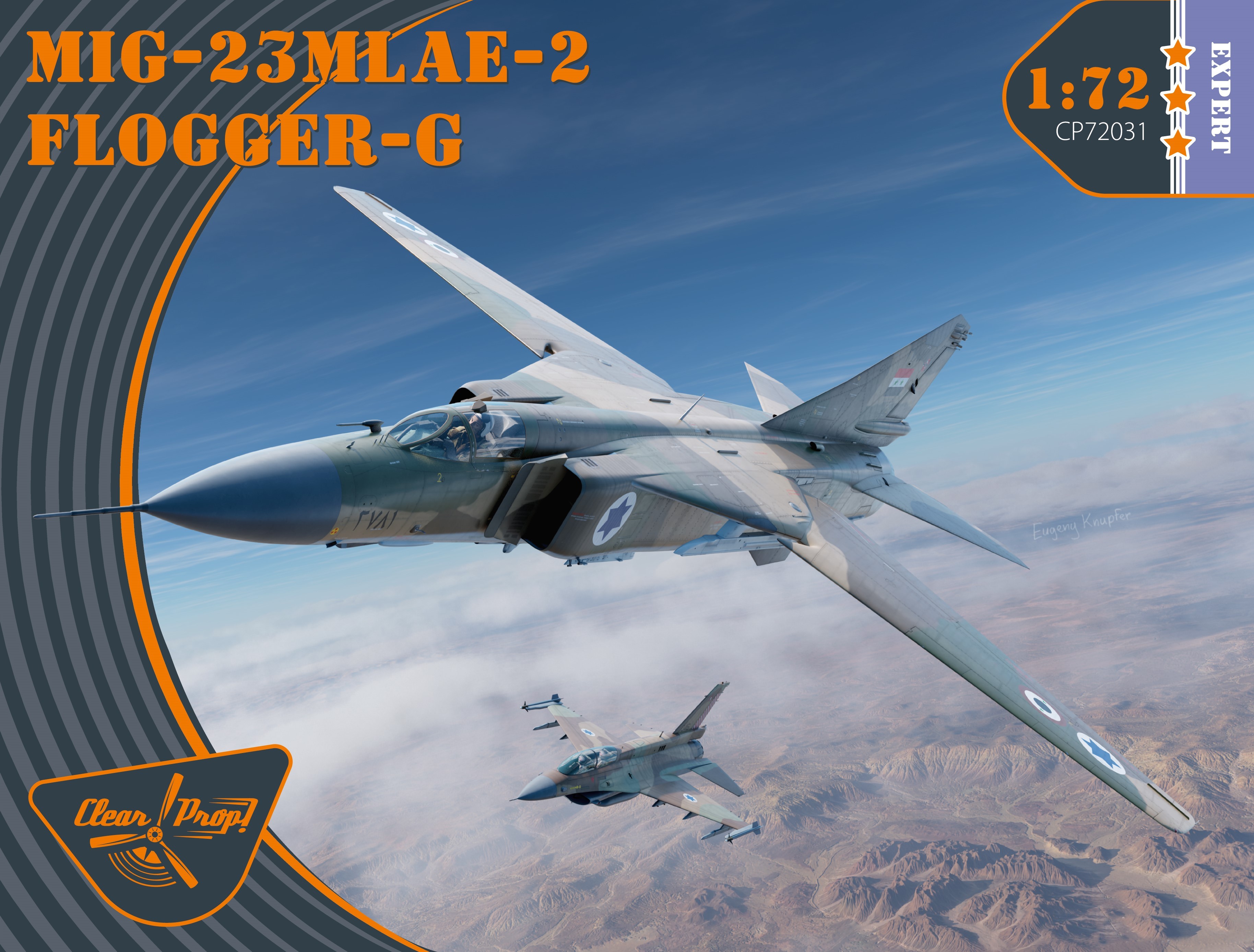 Model kit 1/72 Mikoyan MiG-23MLAE-2 Flogger-G Expert kit  (Clear Prop)