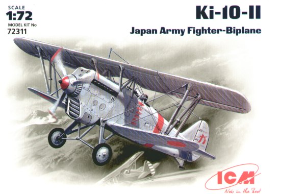 Model kit 1/72 Ki-10-II Japan Army Fighter Biplane (ICM)