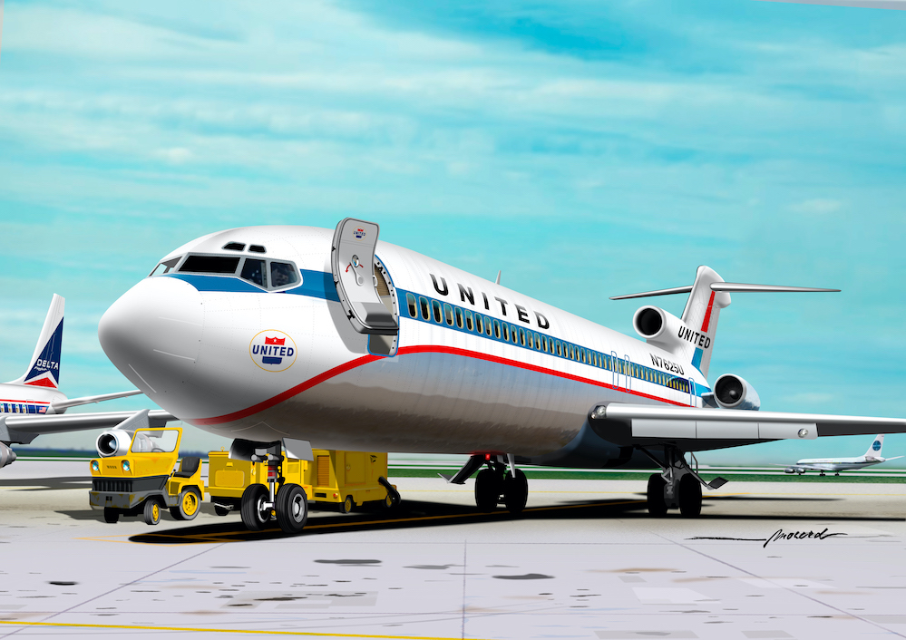 Aircraft kits 1/72 Boeing 727-200 United (Mach 2)