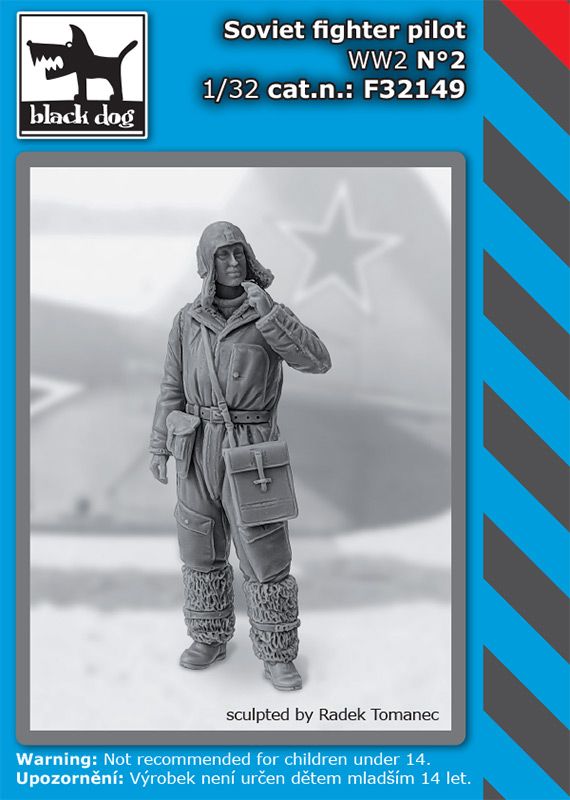 Figures (resin) 1/32 Soviet fighter pilot WW II N°2