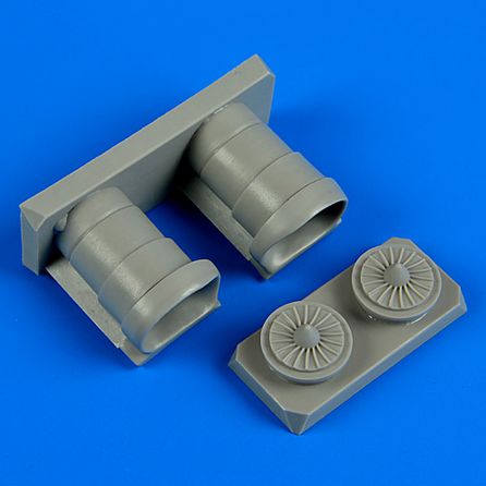 Additions (3D resin printing) 1/72 McDonnell-Douglas F/A-18A / F/A-18C Hornet air intakes (designed to be used with Hasegawa kits)