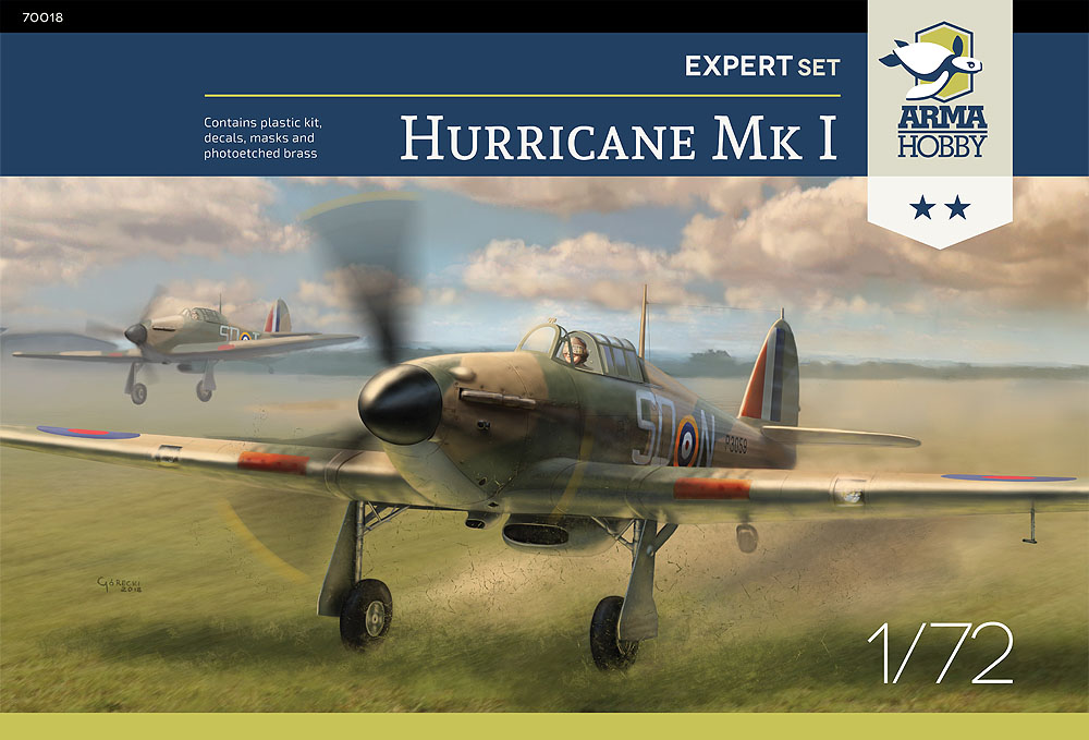 Model kit 1/72 Hawker Hurricane Mk.I Expert Set (Arma Hobby)