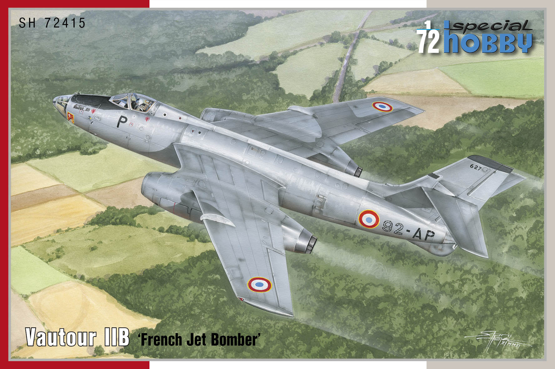 Model kit 1/72 Vautour IIB 'French Jet Bomber' (4x camo) (Special Hobby)