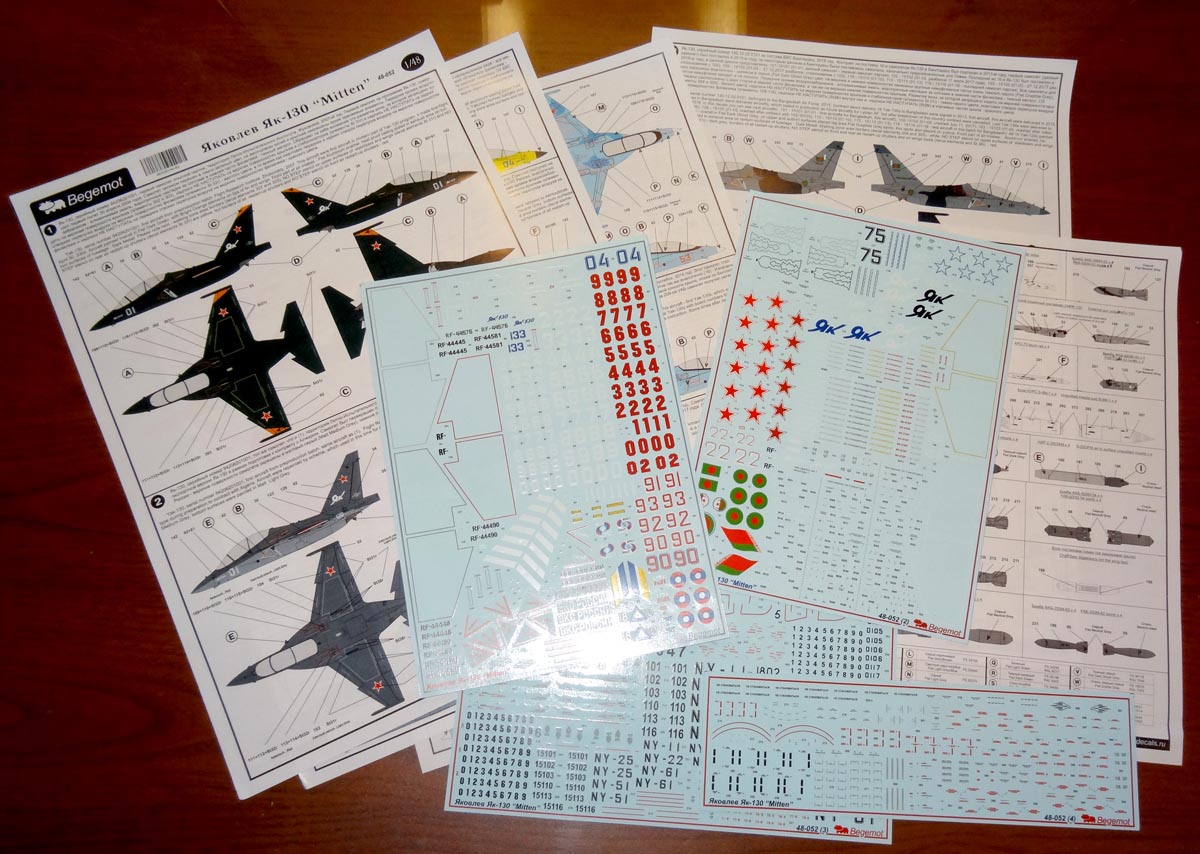 Decal 1/48 Yakovlev Yak-130 (Begemot)