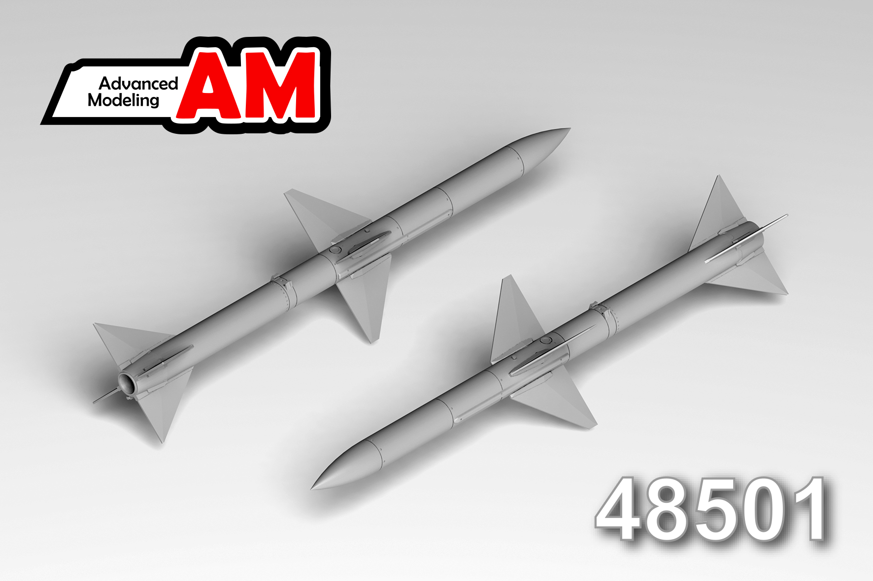 Additions (3D resin printing) 1/48 Aircraft guided missile AIM-7E (Advanced Modeling) 