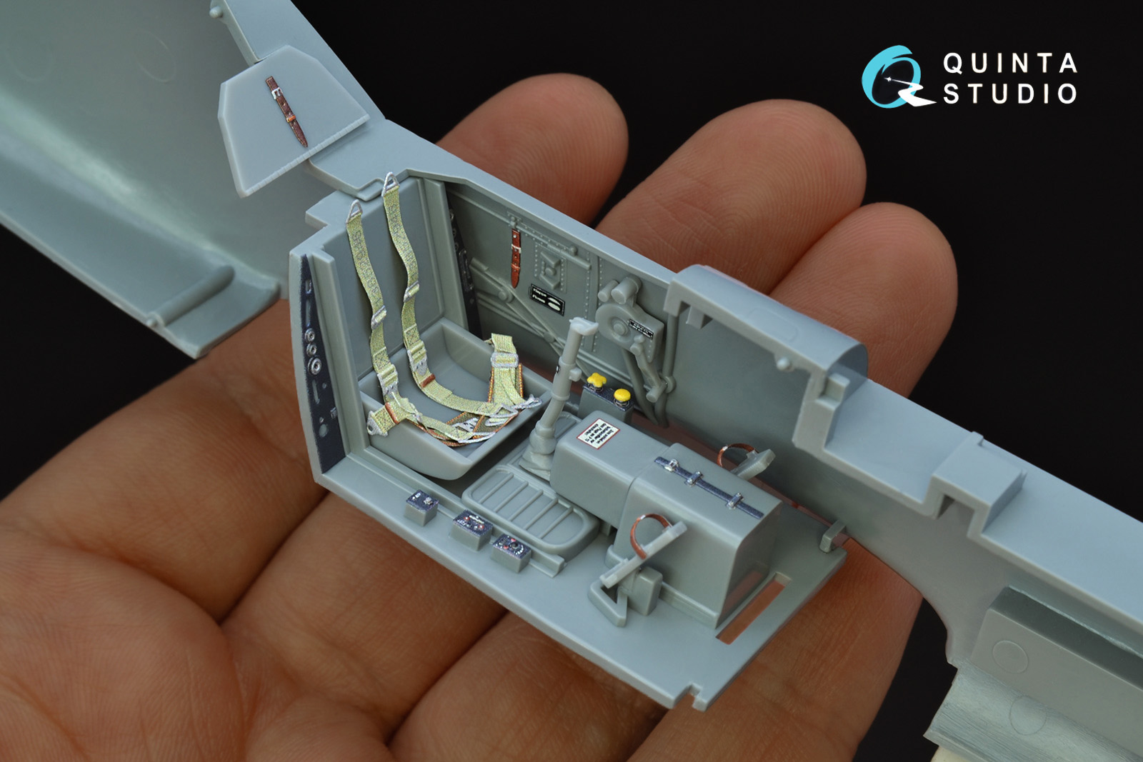 Bf 109G-2/G-4 3D-Printed & coloured Interior on decal paper (Hasegawa)