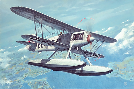 Model kit 1/48 Heinkel He-51B-2 floatplane (Roden)