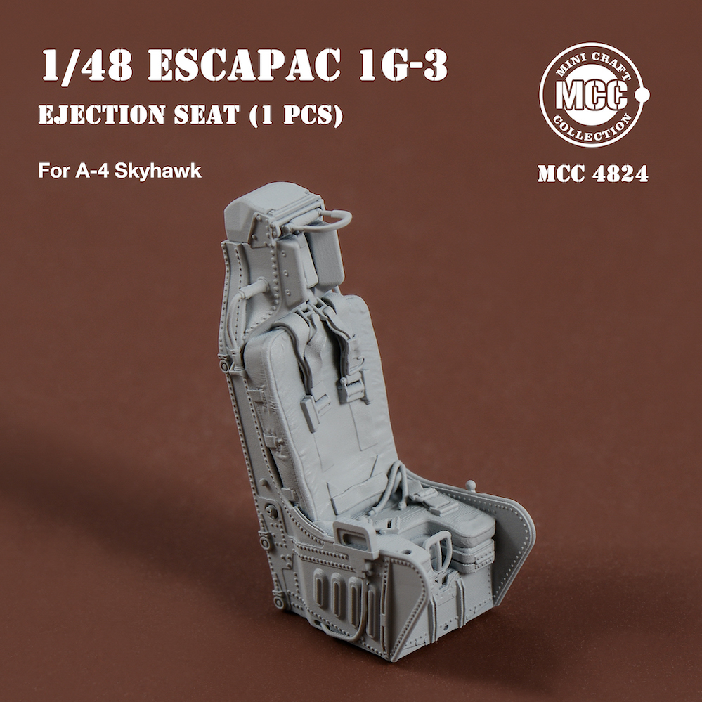 Additions (3D resin printing) 1/48 ESCAPAC 1G-3 Ejection Seat for Douglas A-4 Skyhawk (1pcs) 