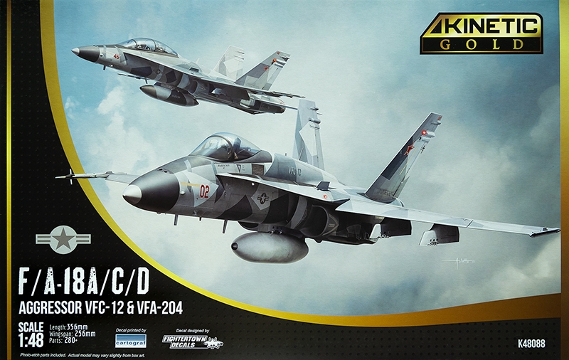 Model kit 1/48 F/A-18A/C/D Aggressor VFC-12 & VFA-204 (Kinetic Model Kits)