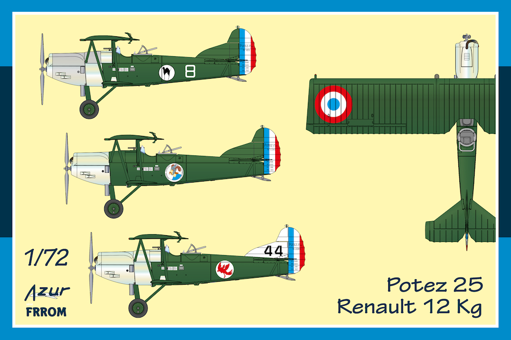 Model kit 1/72 Potez 25 Renault 12Kg. (Frrom-Azur)