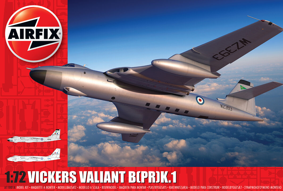 Model kit 1/72  Vickers Valiant B (PR) K.1 ------(V Bombers/V-Bombers/V.Bombers) (Airfix)