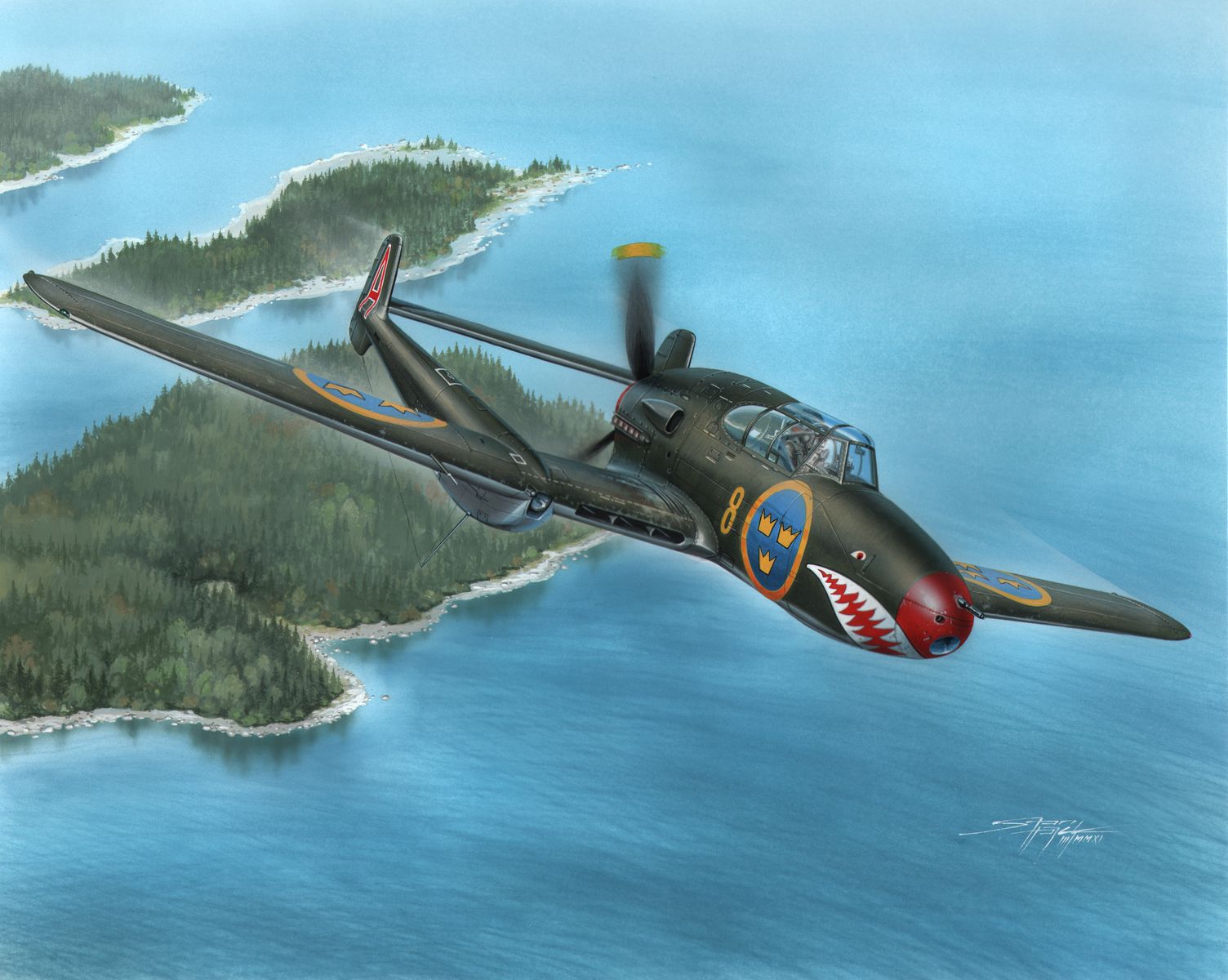 Model kit 1/72 SAAB J-21A (re-edition) (Special Hobby)
