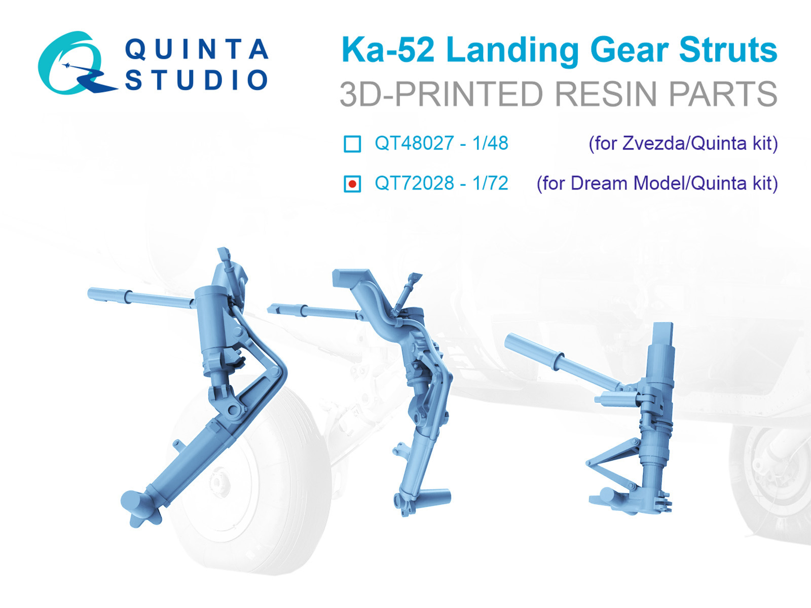 Ka-52 Landig Gear Struts (Dream Model/Quinta)