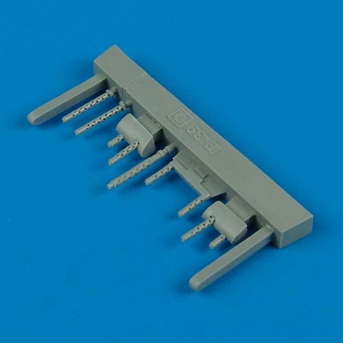 Additions (3D resin printing) 1/48 Bell P-39Q Airacobra gun barrels (designed to be used with Hasegawa kits)