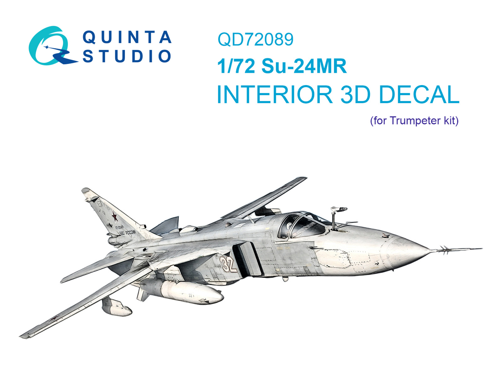 Su-24MR 3D-Printed & coloured Interior on decal paper (Trumpeter)