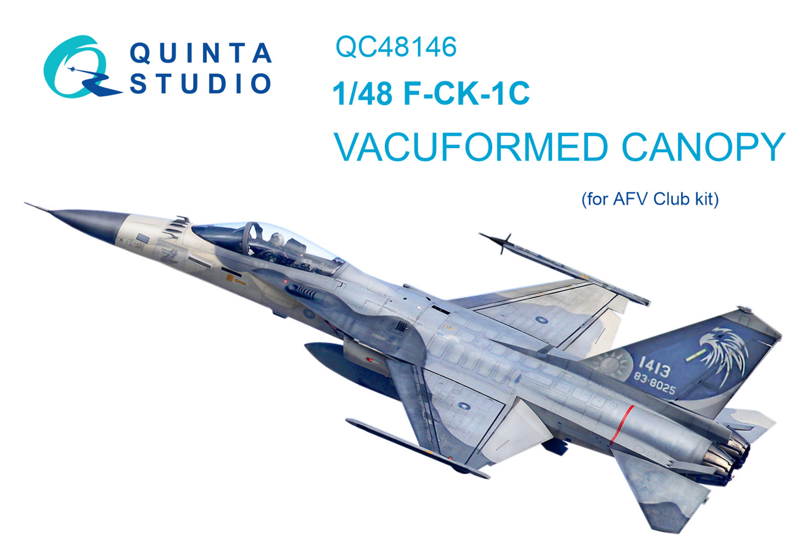 F-CK-1С vacuuformed clear canopy (for AFV club kit)