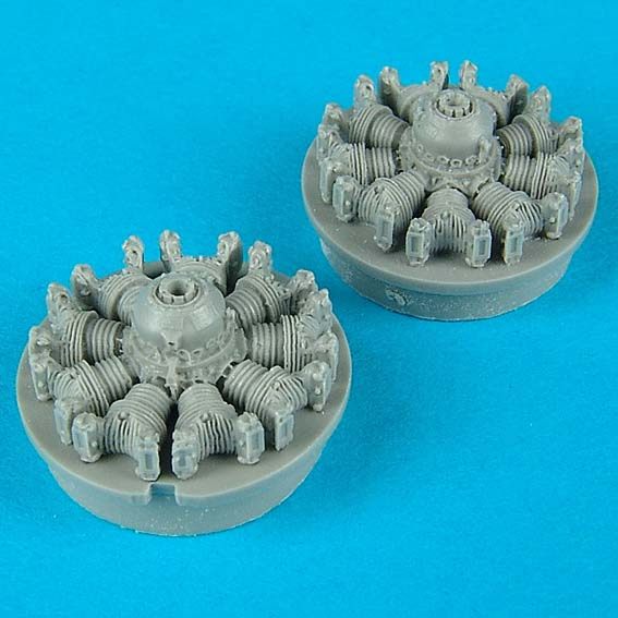 Additions (3D resin printing) 1/72 Grumman S-2F-1 Tracker engines (designed to be used with Hasegawa kits) 