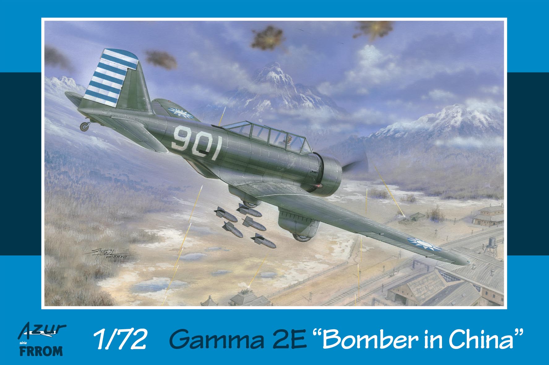 Model kit 1/72 Northrop Gamma 2E Bomber (Frrom-Azur)
