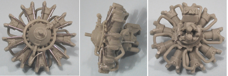 Additions (3D resin printing) 1/48 Wright R-1820G (mid) Shvetsov M-62/M-63 Engine (Vector)