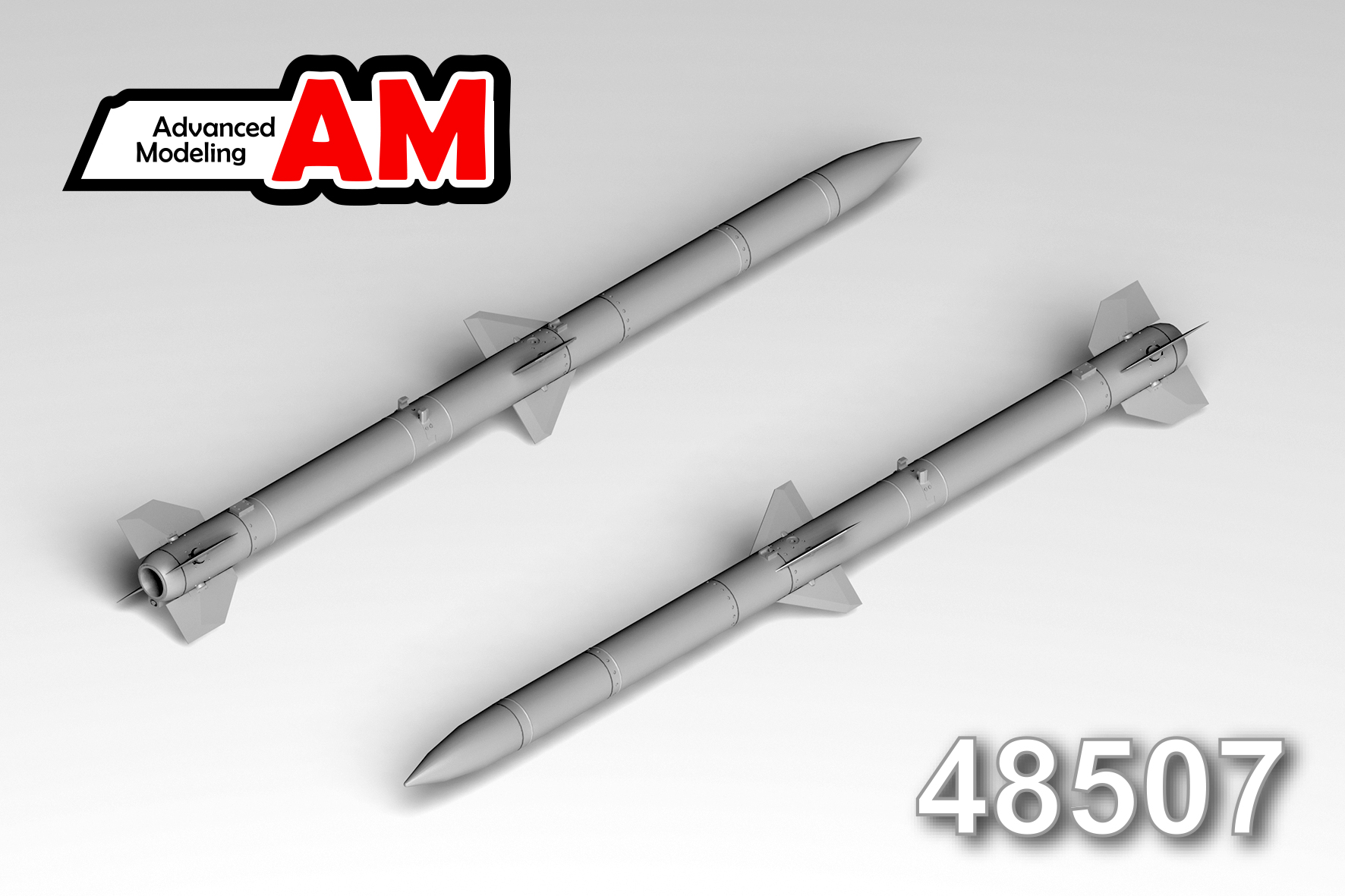 Additions (3D resin printing) 1/48 Aircraft guided missile AIM-120D (Advanced Modeling) 