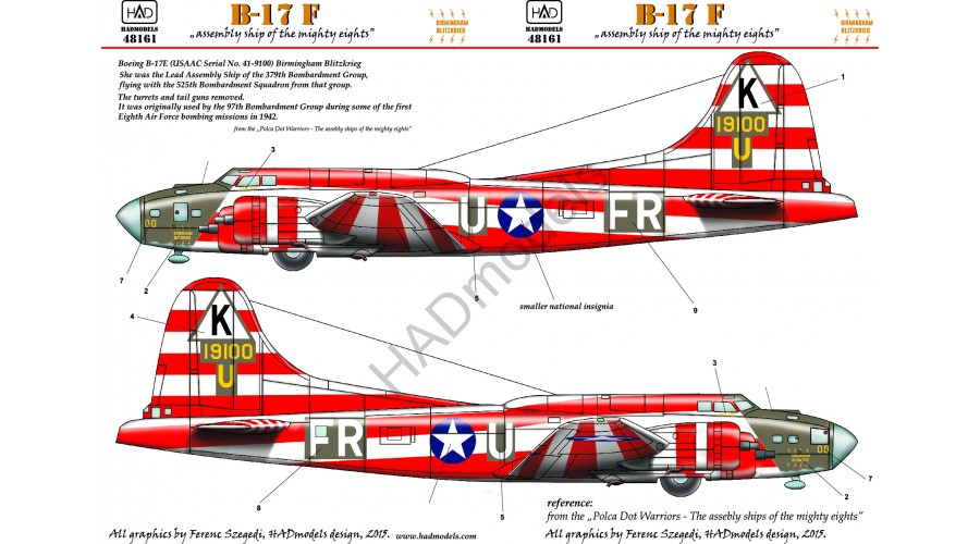 Decal 1/48 B-17E Birmingham Blitzkrieg (USAAC) (HAD)