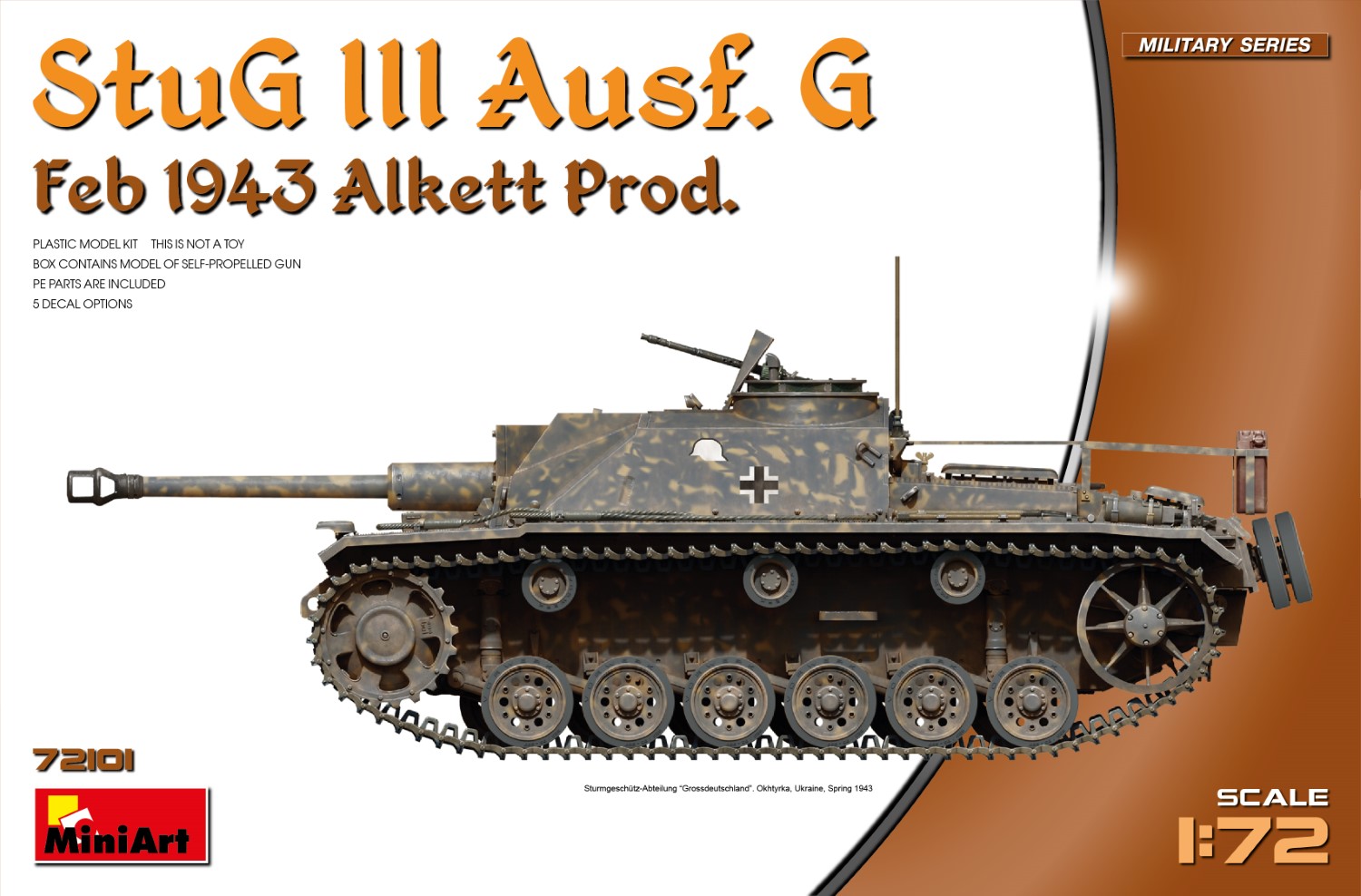 Model kit 1/72 Sturmgeschutz/StuG.III Ausf.G Feb 1943 (MiniArt)