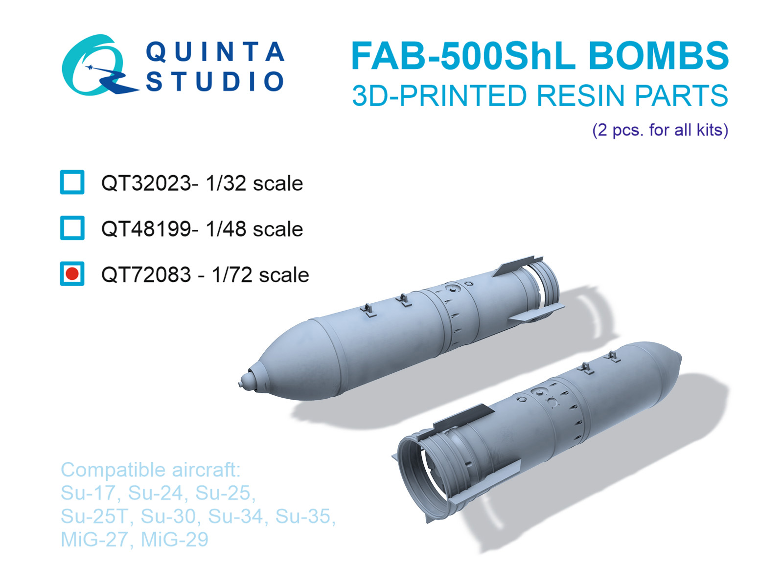 FAB-500ShL Bombs, 2 pcs (for all kits)