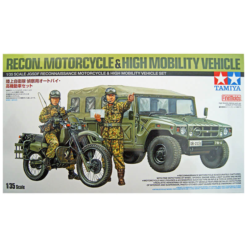 Model kit 1/35 JGSDF Recon Bike & HMV (Tamiya)
