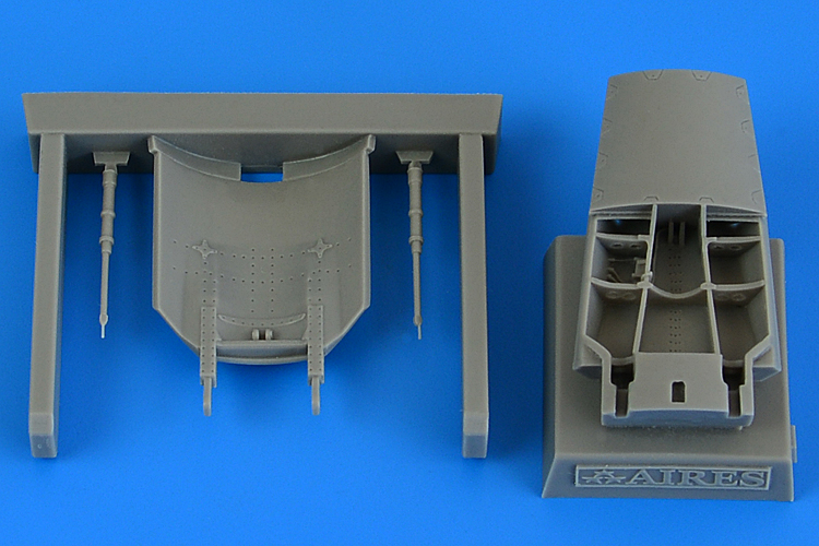 Additions (3D resin printing) 1/48 BAe Harrier T2/T4/T8 air brake (designed to be used with Kinetic Model kits)