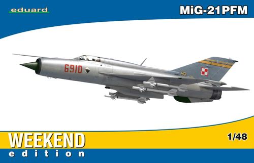 Model kit 1/48 Mikoyan МиГ-21ПФМ "Weekend Edition" (Eduard kits) (damaged package)