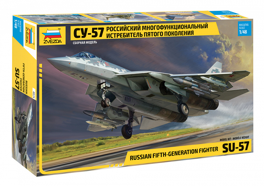 Model kit 1/48 Sukhoi Su-57 Frazor (Felon)  (Zvezda)