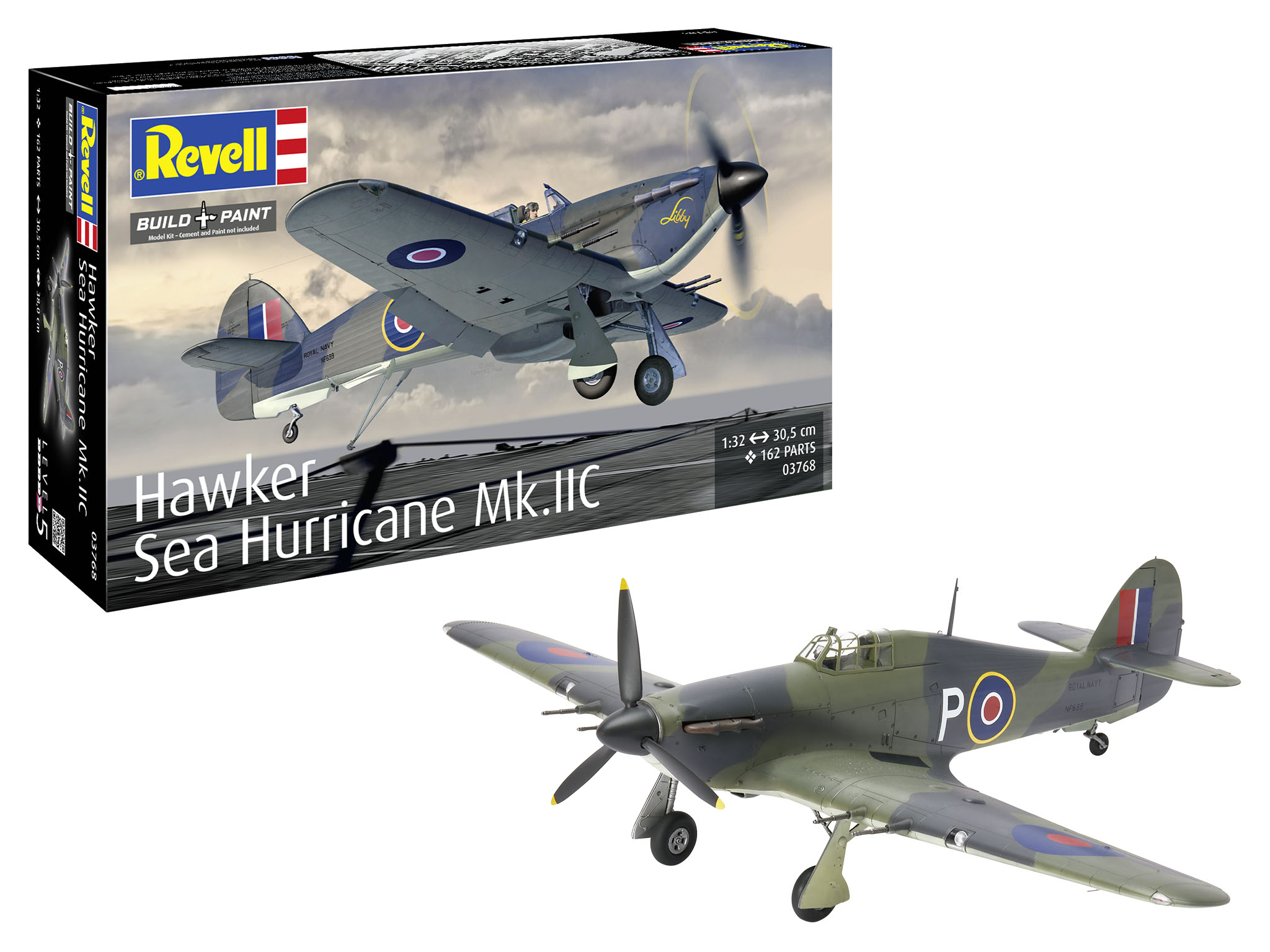 Model kit 1/32 Hawker Sea Hurricane Mk.IIC (Revell) (damage box)