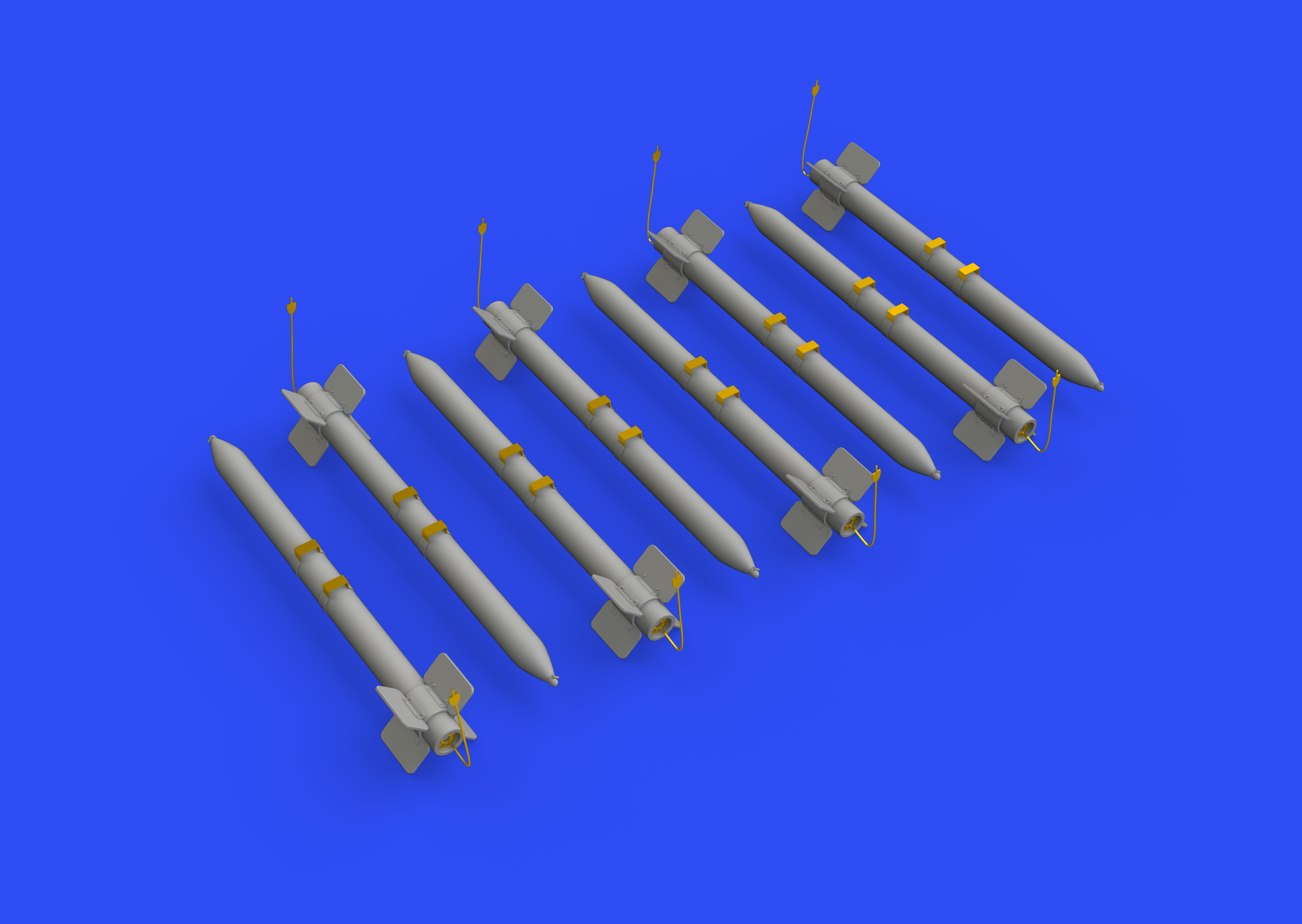 Additions (3D resin printing) 1/32 HVAR rockets
