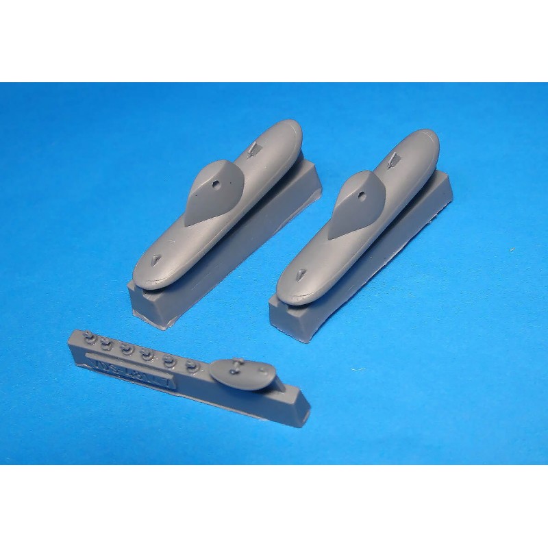 Additions (cast) 1/48 I-16/I-152/UTI-4 non-retractable skis with fairings(Vector) 
