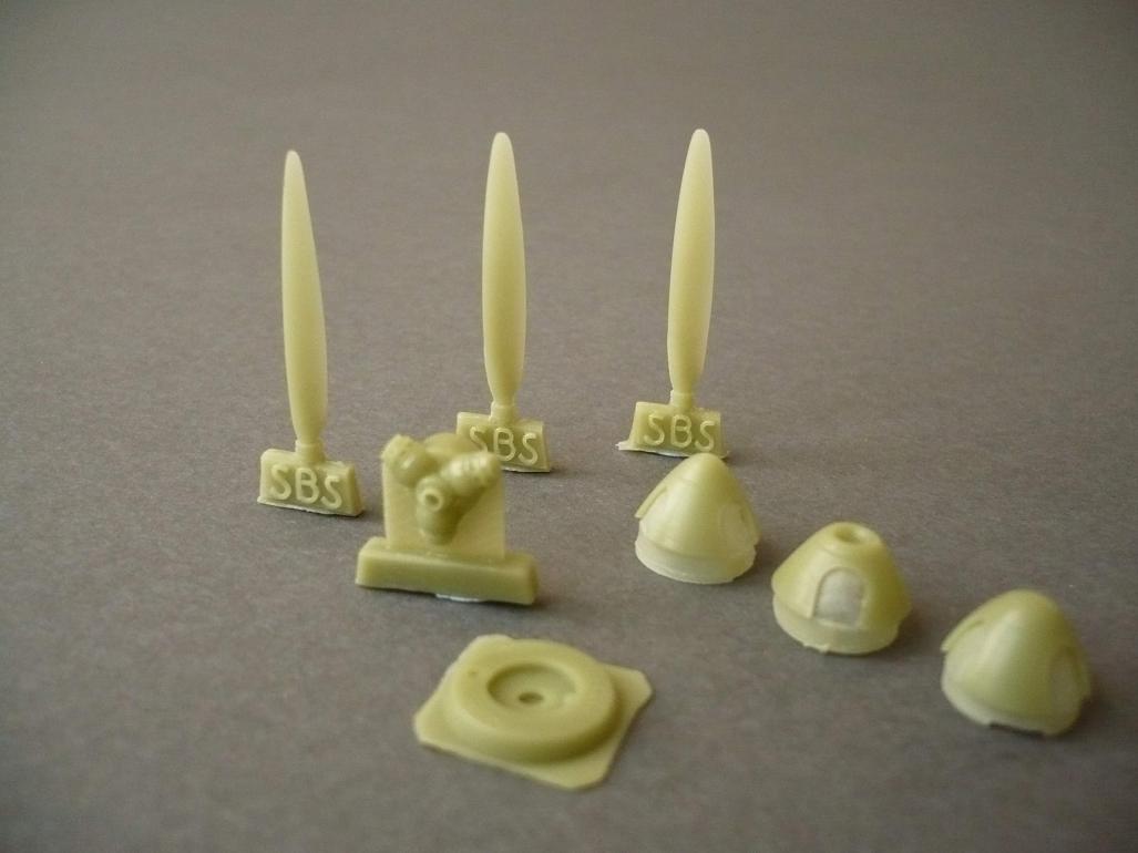 Additions (3D resin printing) 1/48 MiG-3 - Propeller set (TRUMP)