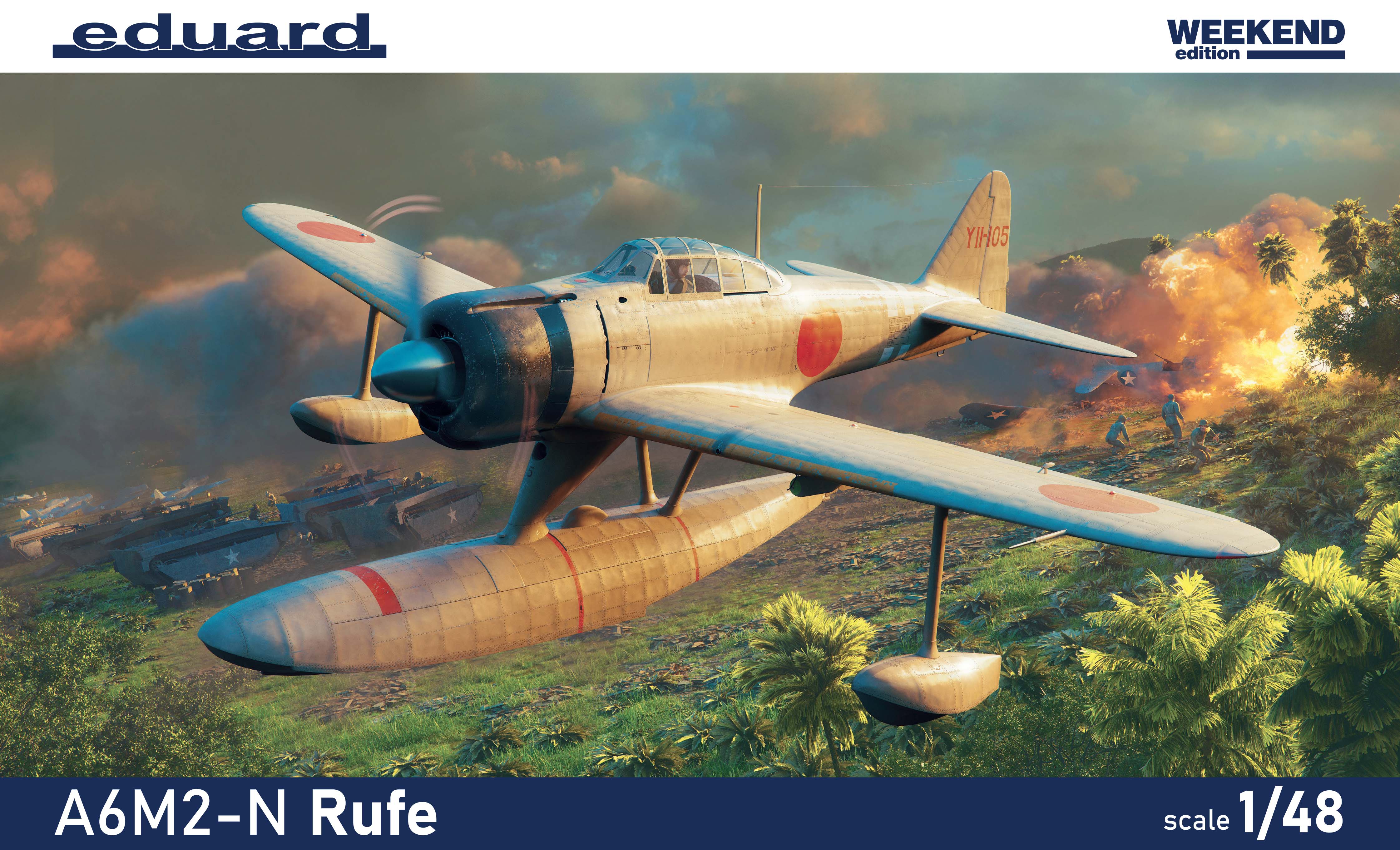 Model kit 1/48 Mitsubishi A6M2-N Rufe The Weekend edition (Eduard kits)
