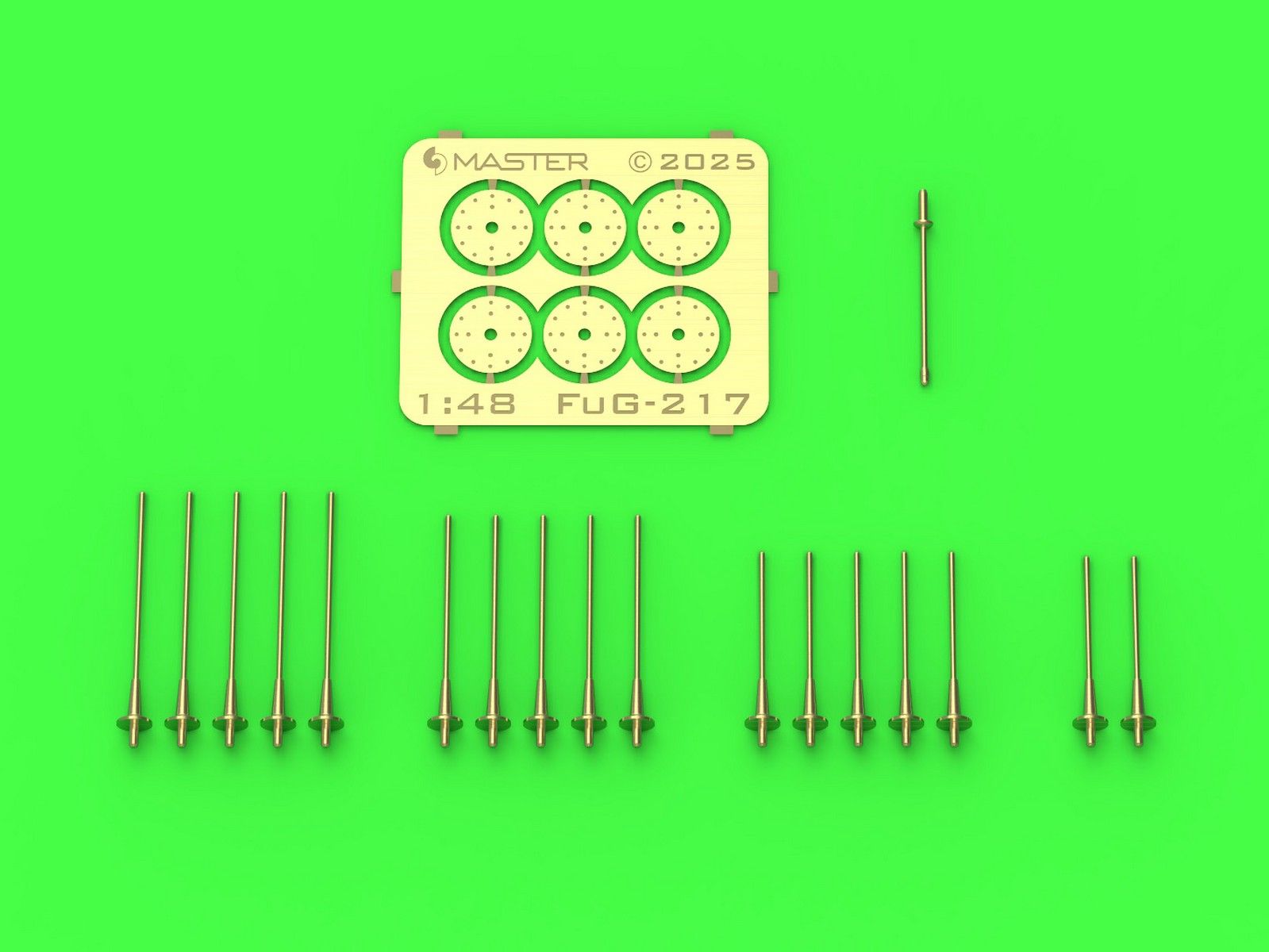 Aircraft detailing sets (brass) 1/48 Focke-Wulf Fw-190A-6-A7/R11 Nightfighter - FuG217 "Neptun" antennas