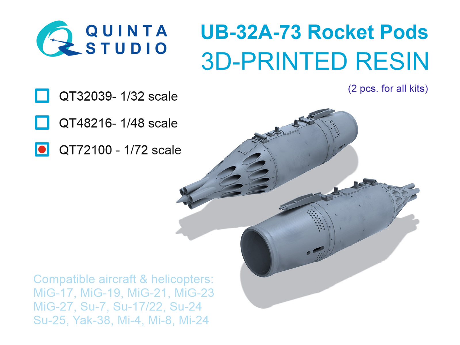 UB-32A-73 Rocket Pods, 2 pcs (for all kits)