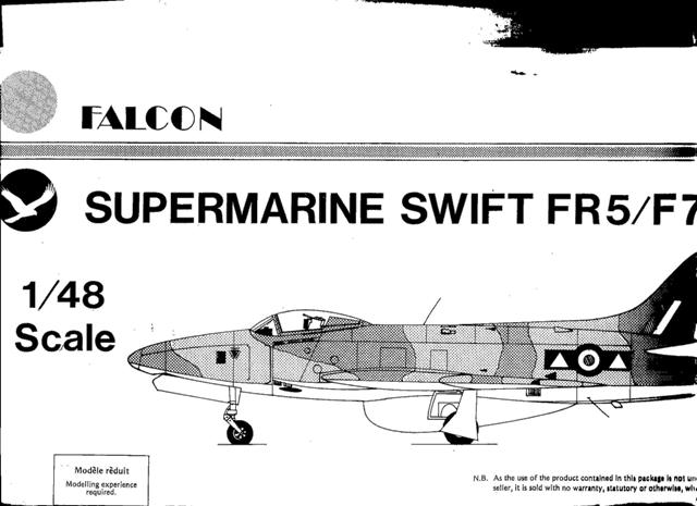 Model kit 1/48 Supermarine Swift FR.5 / F.7 (Falcon)