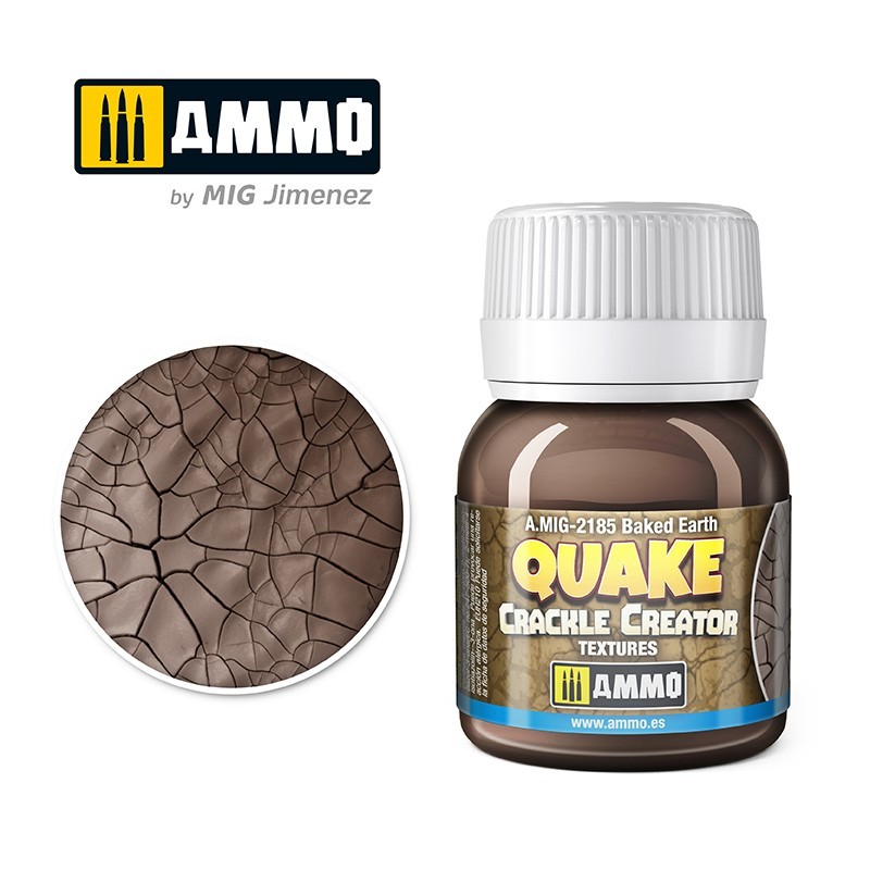 QUAKE CRACKLE CREATOR TEXTURES Baked Earth (40mL) (Ammo Mig)