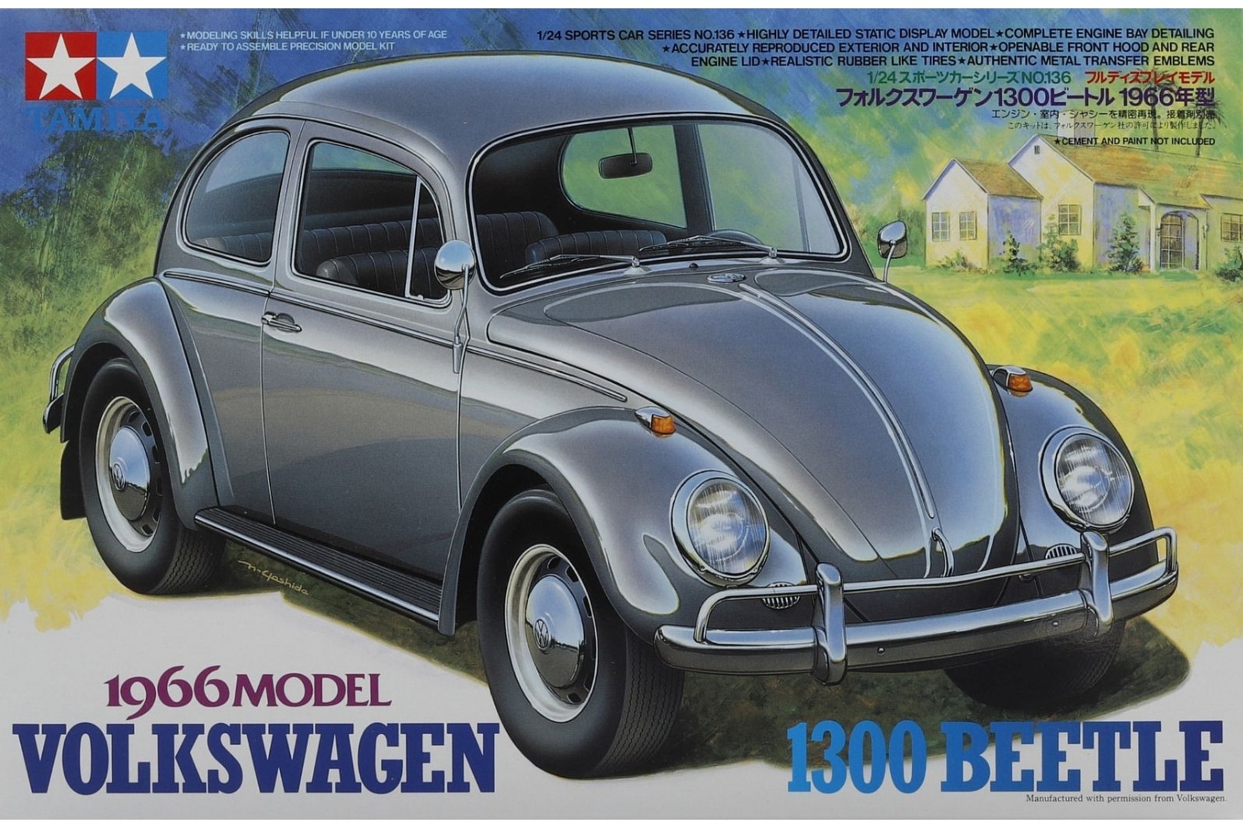 Model kit 1/24 Volkswagen 1300 Beetle 1966 (Tamiya)