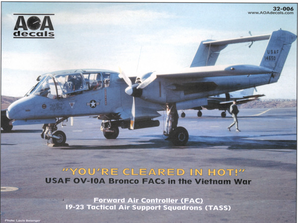 Decal 1/32 North-American/Rockwell OV-10A Broncos (USAF Vietnam War) (AOA Decals)