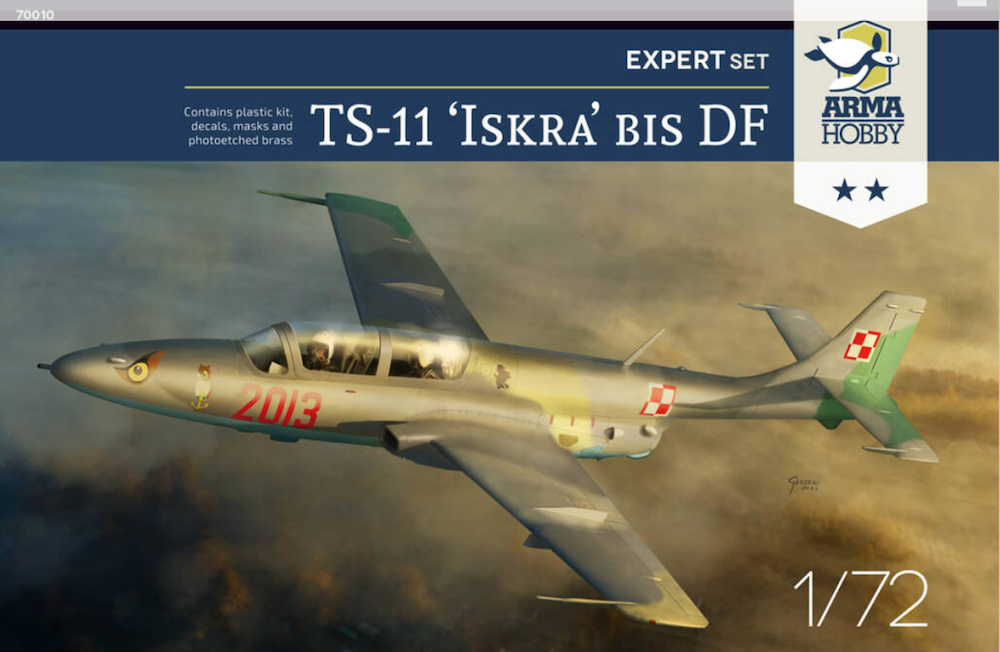 Model kit 1/72 TS-11 'Iskra' bis DF  Expert Set (4x camo) (Arma Hobby)