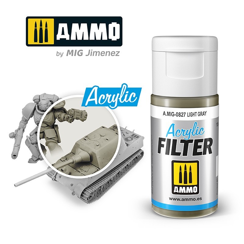 ACRYLIC FILTER Light Gray(15mL) (Ammo Mig)