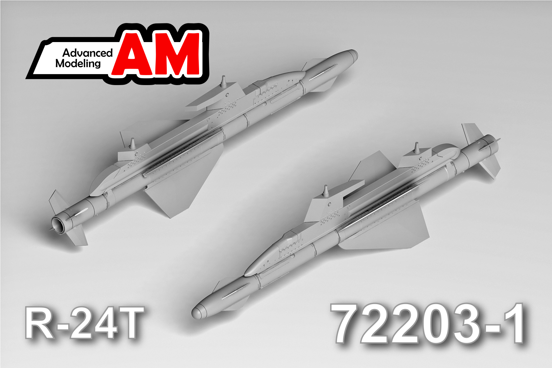 Additions (3D resin printing) 1/72 UR R-24T with APU-23M1 launcher (Advanced Modeling) 