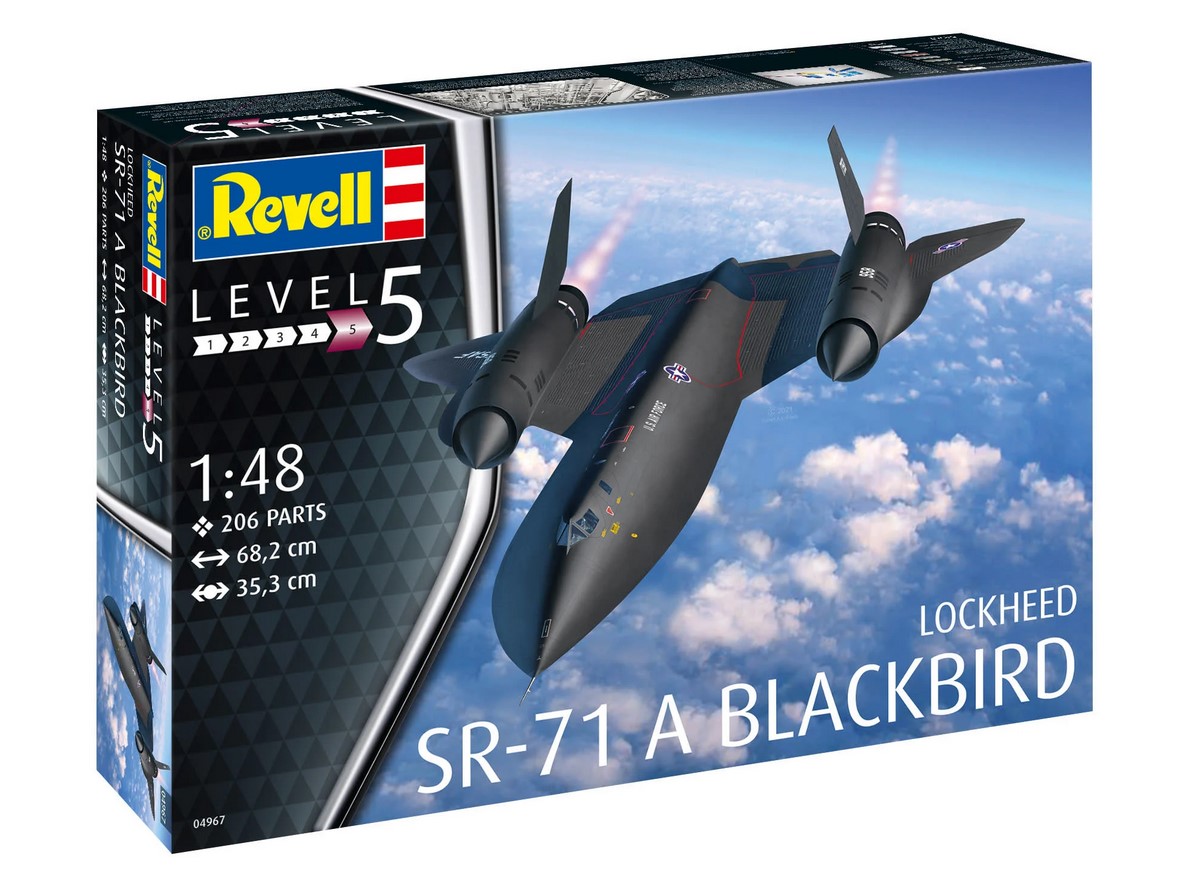 Model kit 1/48 Сборная модель 1/48 Lockheed SR-71 Blackbird (Revell) (Damaged package)
